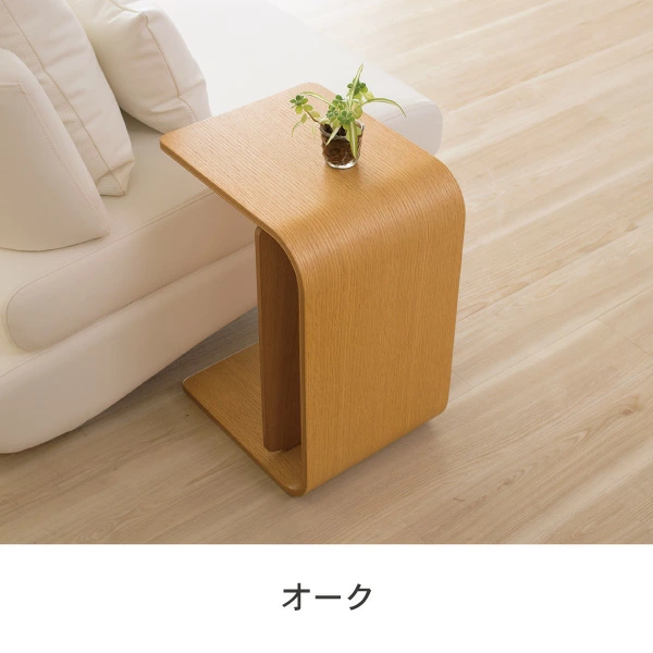 台形の木製テーブル A　センターテーブル コーヒーテーブル サイドテーブル 木製 サイドテーブル カフェテーブル ナイトテーブル 高さ44.5cn 三角