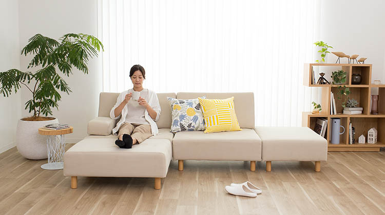 美品 フランネルソファ オットマン サンドベージュ 正方形 美品 フランネルソファ オットマン サンドベージュ 正方形 美品