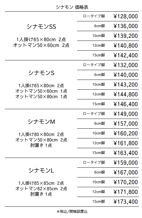 価格表